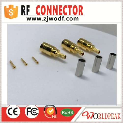 Wiring Connecting Terminals - 10pcs SMB Female Straight Crimp Connector for RG174 Cable