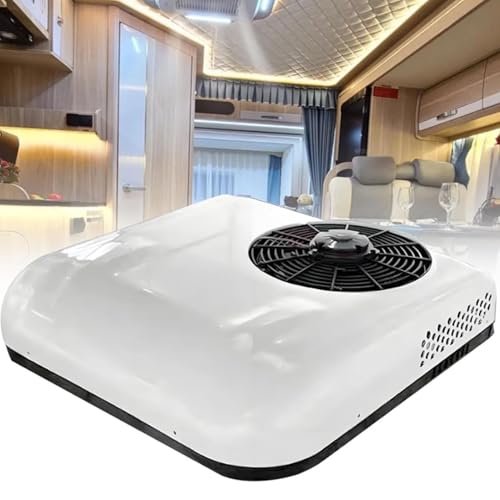 Cashwise Aire Acondicionado de Techo para caravanas, Camiones y autocaravanas, de 12 V/24 V CC con Control Remoto, refrigeración rápida y silenciosa, Ideal para Barcos, caravanas, autocaravanas 24V