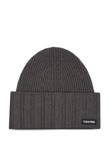 Calvin Klein Bonnet en Tricot Homme bonnet d'hiver chaud en maille côtelée