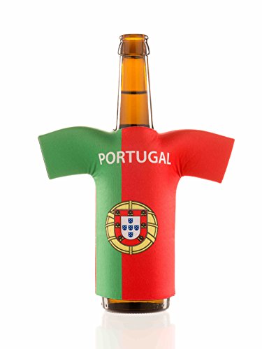Preisvergleich Produktbild Flaschentrikot - EM2024 Fanartikel & Deko - Portugal Neopren Flaschenkühler