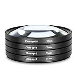 Yangers dslr camera close up macro lens filter kit set (+1,+2,+4,+10 magnification) with storage bag for Canon, Nikon, Sony, Pentax DSLR and Mirrorless cameras (58mm)