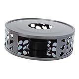 Amosfun 2 Piezas Calentador de té de Acero Inoxidable Calentar Comida Cafeteria Tiendas Tetera de Acero Inoxidable Calentador de Tetera Calentador de Leche Calentador de Cafe Black