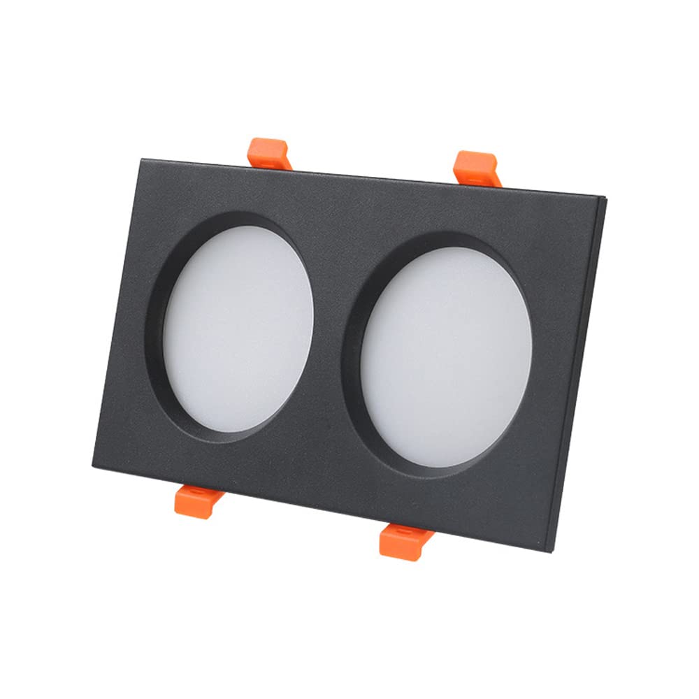 Kwadratowe reflektory LED do zabudowy 5 W/9 W/15 W, podwójne oświetlenie podtynkowe, oświetlenie sufitowe LED do wyboru 3000K / 4000K / 6000K / 6000K LED do zabudowy