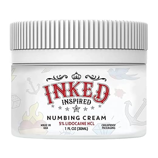 Inked Inspired Tattoo Numbing Cream - Topical Anesthetic Lidocaine Cream - with 5% Lidocaine for Maximum Strength - Best Skin Numbing Cream for Tattoos, Waxing, Microneedling (1oz)