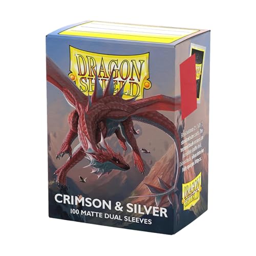 Dragon Shield | Pochettes doublement Mates de Taille Standard | 100 unités – Pochettes de Cartes de JCC Lisses et résistantes de qualité supérieure – Compatible avec Pokemon, One Piece, Magic
