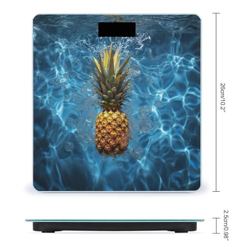 Báscula digital de baño con capacidad 400 lb y pantalla LCD miniatura 2