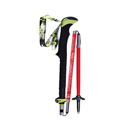 Przenośny kij trekkingowy z włókna węglowego Quick Lock Compact Folding Tourism Trail Running Walking Stick