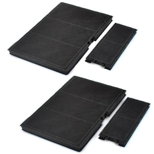 EVAYP 2x 2er Set Aktivkohlefilter Kompatibel mit 11018700 Bosch DWZ0AK0A0 11021284 Siemens LZ10AKT00 Neff Z51AIA0X0 Z51AIT0X0 Constructa Gaggenau 17000965 Dunstabzugshauben