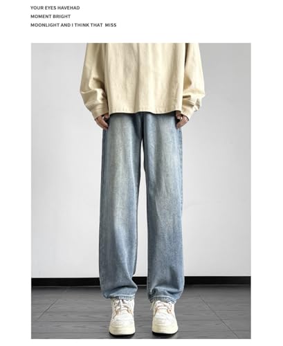 Pants Trousers Denim Spring Youth Style Versatile Jeans Men's Straight Tube Comfortable High End4