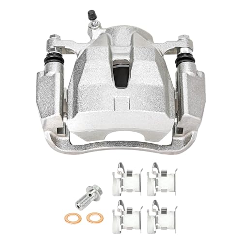 Image of Detroit Axle - FWD Front Steering Knuckles & Wheel Hub Bearings Disc Brake | Calipers with Brackets Replacement for 2009-2013 Toyota Matrix 2.4L