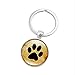 DdA8yonH Porte Clef,Mignon Carlin Chien Empreinte Porte-clés Drive Safe Porte-clés Bijoux Animaux Pendentif Accessoires Porte-clés pour Hommes comme Cadeau