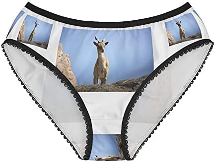 SpreadPassion Markhor Panties, Markhor Underwear, Briefs, Cotton Briefs, Funny Underwear, Panties For Women