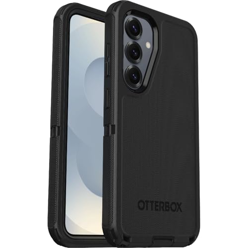 Image of OtterBox Samsung Galaxy S25 and S24 Defender Series Case - Black (Ships in polybag, Ideal for Business customers)