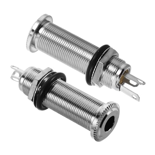 BESPORTBLE 2piezas Jack De Salida Para Guitarra Eléctrica Conexión De Pines Con Diseño De Corto Socket...