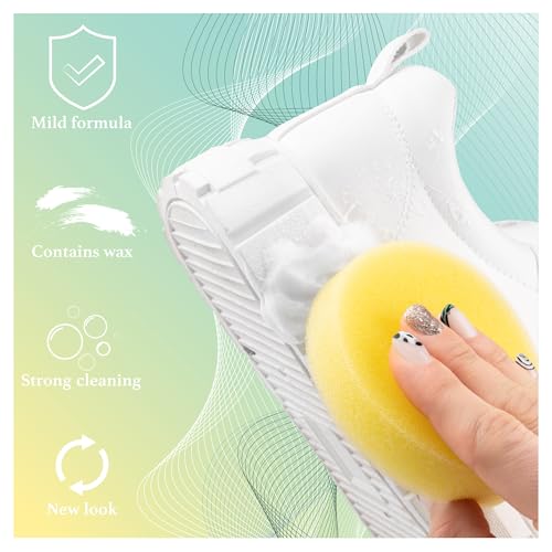 SULPO Sneaker Reiniger Schuhcreme, Wasserbasierte Sneaker Cleaner für Leder-, Business- & Freizeitschuhe, Löst Schmutz & Flecken, Schnelltrocknend & Rückstandsfrei, 180g 1 stück