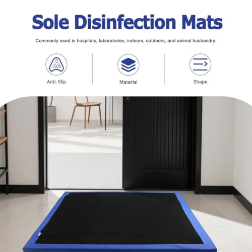 Tapis désinfectant pour chaussures 60x110cm en éponge absorbante d'entrée
