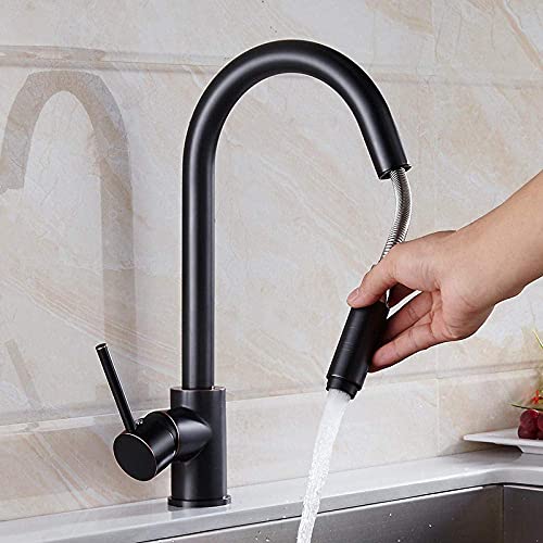 Grifo extraíble dorado de cobre con rotación 360 para lavabo de baño elegante 7
