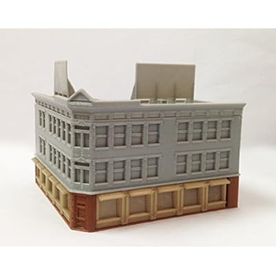 Outland Models Train Railway Layout City Classic Corner Shop (Long) Z Scale
