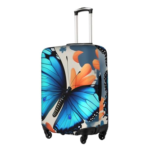 Housse élastique pour bagage grand format blanc protégeant les valises chocs