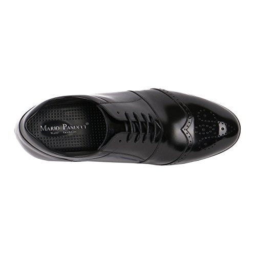 Extra High Men Semi Glossy Wide Width Feet Formal Dressy Shoes Make 3" Tall4