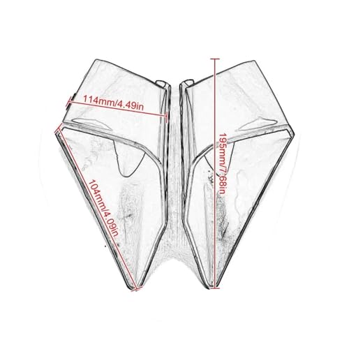 Ailes latérales couvercle de protection CBR650R finition rouge premium