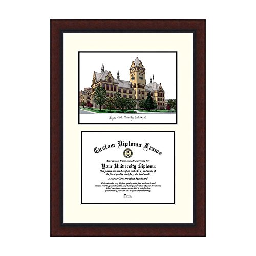 Campus Images MI983LV Wayne State University Legacy Scholar Diploma Frame 8 x 10 Inches