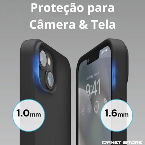 Capa Capinha Tpu Silicone Fosca Para Motorola Edge 50 Pro 5g Interior Dentro Fosco Macio (Preta)