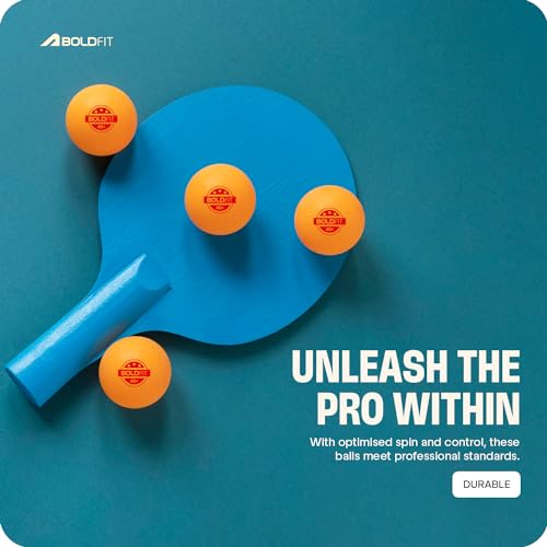 Boldfit Table Tennis Balls High Performance TT Balls for Match TTBall 40+ for Professional TT Balls 3Star Ping Pong Ball for Kids & Adults Training 3 Star ABS Plastic Table Tennis Ball Orange 6Pcs 4 41vCoO30T8L