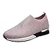 Sneaker da donna, scarpe da trekking, scarpe da trekking, scarpe da jogging, scarpe basse, in tela, per attività all'aria aperta, 2022, alla moda, slip-on, Colore: rosa., 39.5 EU