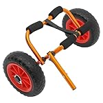 Carro de kayak plegable, ruedas de espuma de alumi...: Materiales y mano de obra de alta calidad: este carrito de kayak está hecho de aluminio con tratamiento de oxidación, lo que lo hace especialmente duradero y resistente a la corrosión, ideal para uso a largo plazo en diferentes entornos. Fácil de usa...