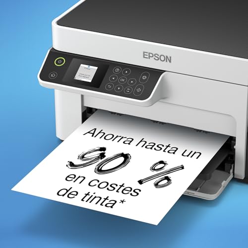 Miniatura 5 de Epson Ecotank Et-M2120, Impresora Monocromo Multifunción Con Wifi Y Depósito De Tinta, Escaner Copiadora Impresora, Blanco