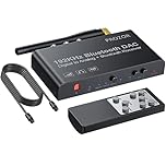 PROZOR Bluetooth DAC Converter 192kHz - Bluetooth 5.0 Optical Coaxial to RCA L/R 3.5mm Audio Converter with Volume Adjust & IR Remote Control Digital to Analog Audio Adapter for DVD TV Blu-Ray PS3/4