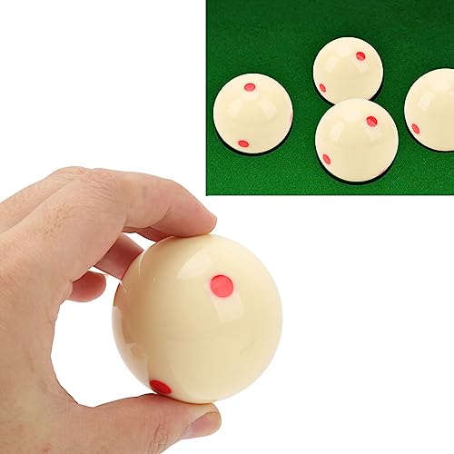 Bola blanca con 6 puntos rojos para corregir la rotación en el billar 7