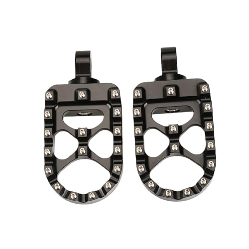 Repose-pieds larges pivotants à 360° pour les longs trajets en Fat Bob