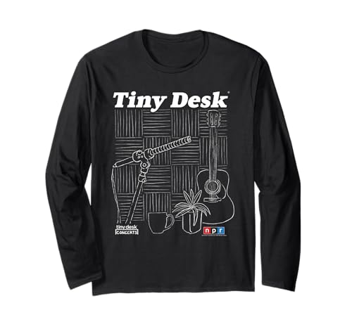 NPR Tiny Desk Chalk Outline Long Sleeve T-Shirt