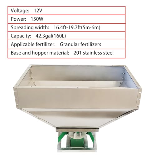 Difusor de fertilizante y semillas para ATV, 160L miniatura 3