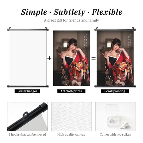 タペストリー えなこ 掛ける絵 ポスター 装飾画 壁アート 多機能 背景布 吊り掛け 巻物 インテリア 新居祝い 部屋飾り 家の装飾画 雰囲転換 模様替え かわいい おしゃれ 人気 コレクション 誕生日 プレゼント 個性ギフト 60*90cm [4]