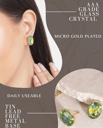 Image of Mansiyaorange Chunky Earrings Tops Stud For Women & Girls