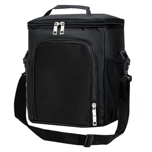 Uryxery Bolso Frío Aislado de 8.7L – Nevera Portátil, Bolsa Térmica Porta Alimentos para Trabajo, Picnic (21.5x16.5x24.5cm), con Correas y Bolsillos