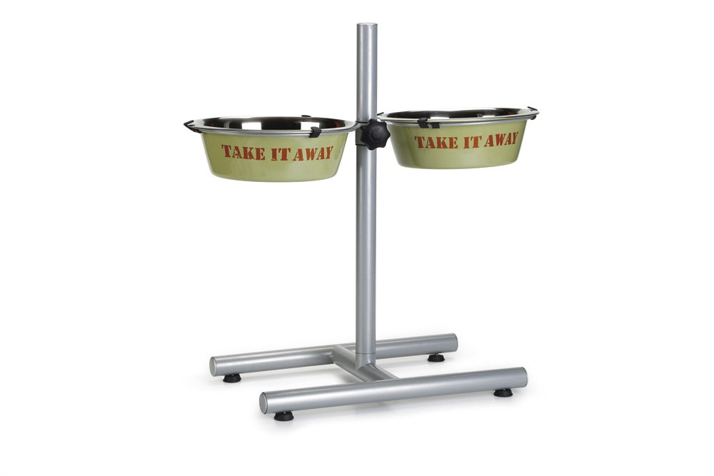 Beeztees Take It H-Stand, 25 cm, Argento Verde