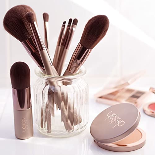 Delilah - Foundation Kabuki Complexion Brush - Synthetic Fibre Liquid Blending And Buffing Makeup Tool - Wooden Handle - For All Skin Type - Cruelty Free - 1 Pc #TOP3