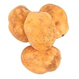 ULTECHNOVO 4 Piezas Decoración de Patatas Artificiales Realistas de para Fotografía y Decoración de Interiores Exteriores para Rústico y Ferias