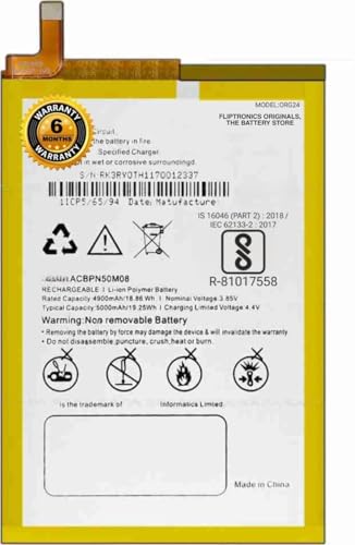 Image of Original ACBPN50M08 Battery for Micromax in 2b E7544 Battery with 6 Month Warranty ** (SEP050)