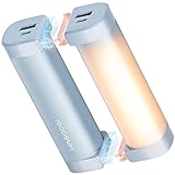 HAGOOGI (ハゴオギ) 充電式カイロ 360°全面発熱 3秒急速発熱 3階段温度調節 電気カイロ モバイルバッテリー機能 大容量 クリスマスプレゼント 10000mAh 14時間連続発熱可能 【新型磁気式/分離式設計】 小型 超軽量 持ち運びやすい 5V/2A急速充電 旅行 出張 通勤通学用 (ブルー)