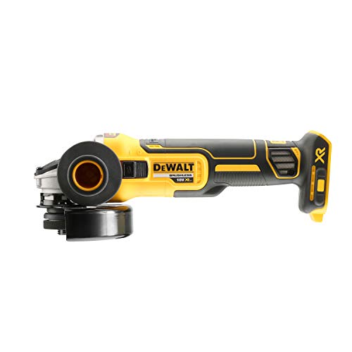 DEWALT - Meuleuse Tête Plate Brushless XR 18V 5Ah Li-Ion - DCG405FN-XJ - Meuleuse d'Angle sans Fil avec Poignée Latérale et Freinage Automatique - Lame Ø125mm - Vitesse à Vide 9000tr/min - 1000W – Image 4
