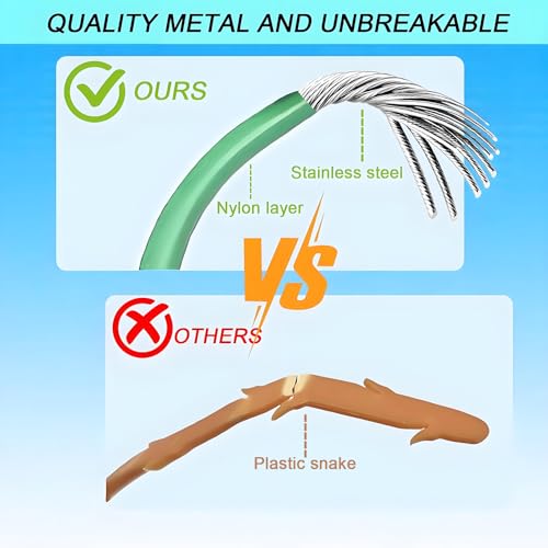 35 Inch Drain Snake Hair Drain Clog Remover Tool, Anti-Break Steel Sink Snake Drain Hair Removal Tool, Long Flexible Drain Cleaner Tool for Bathroom Sink, Tub, Shower, Pipe Drain(3 Pack) - Image 4