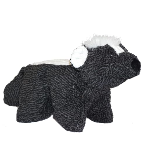 HuggleHounds Plush Dog Toys For Large Dogs & Aggressive Chewers - Squeaky Dog Toy - Soft Extra Durable Stuffed Pet Toy - Fluffy Knotless Puppy Toys - Best For All Breed | Squooshie Skunk -  Allure Pet Products, LLC, 10917
