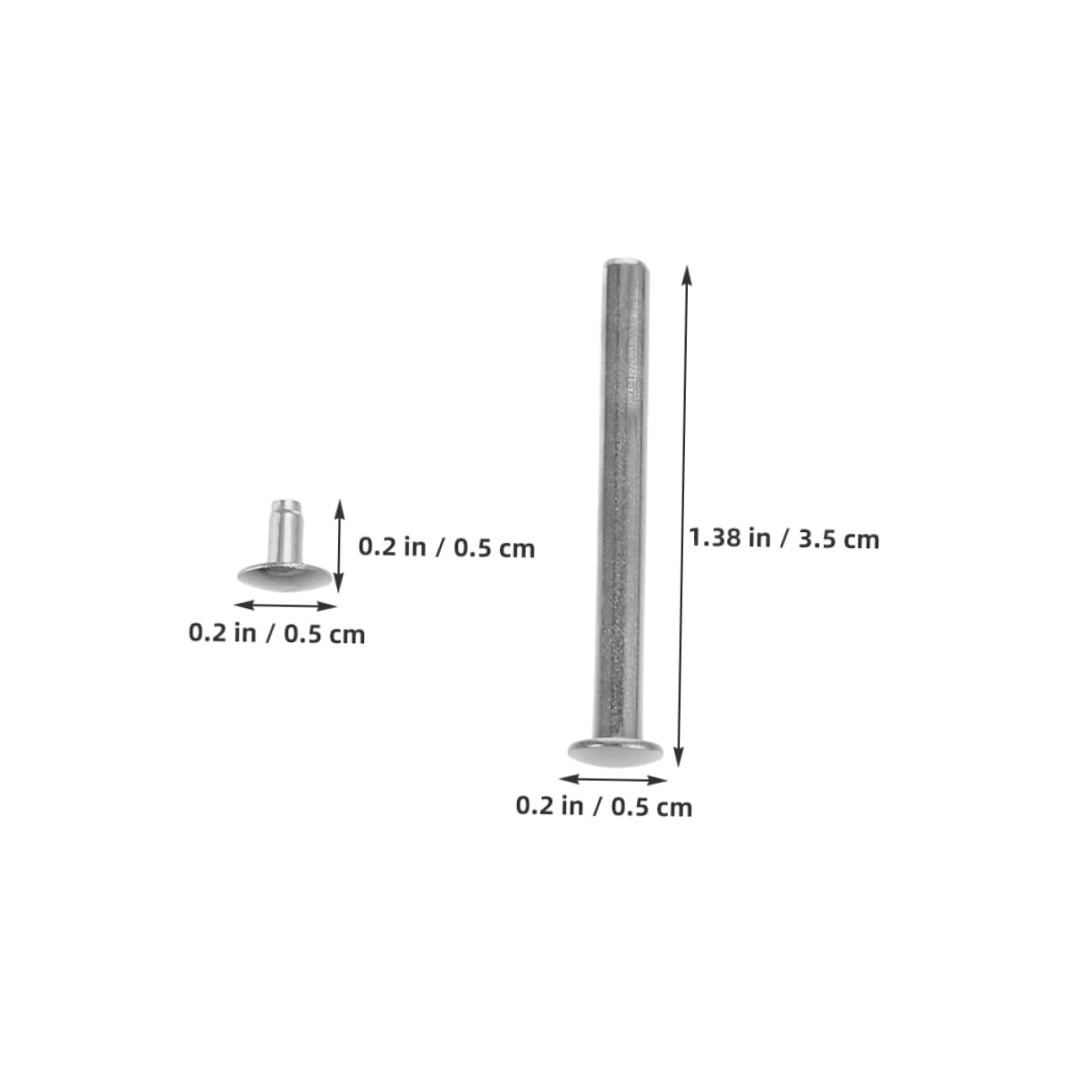 ERINGOGO Stainless Steel Fan Axle Rivet Nuts 10 Sets Hand Folding Fan Repair Kit