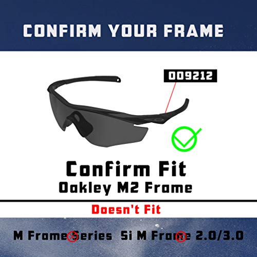 Image of M2 Frame Lenses & Rubber Kits Replacement for Oakley Sunglass OO9212 Polarized