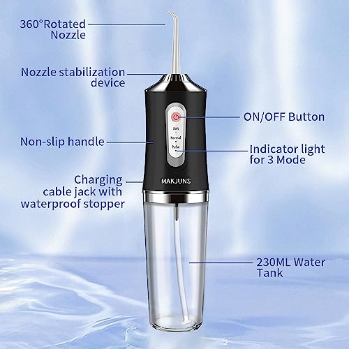 image for Water-Flosser-Cordless-Teeth-Cleaner MAKJUNS Water Dental Flosser with